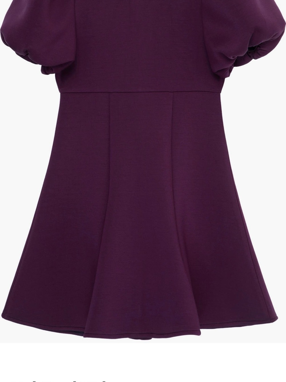 Habitual Girls Plum Puff Sleeve Formal Dress